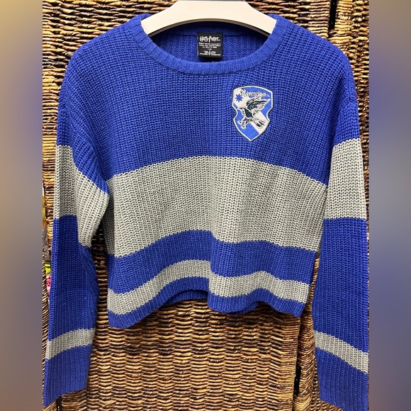 Harry Potter-. Women's Sweater in Blue and Gray, Size:Small, Ravenclaw - Picture 1 of 6